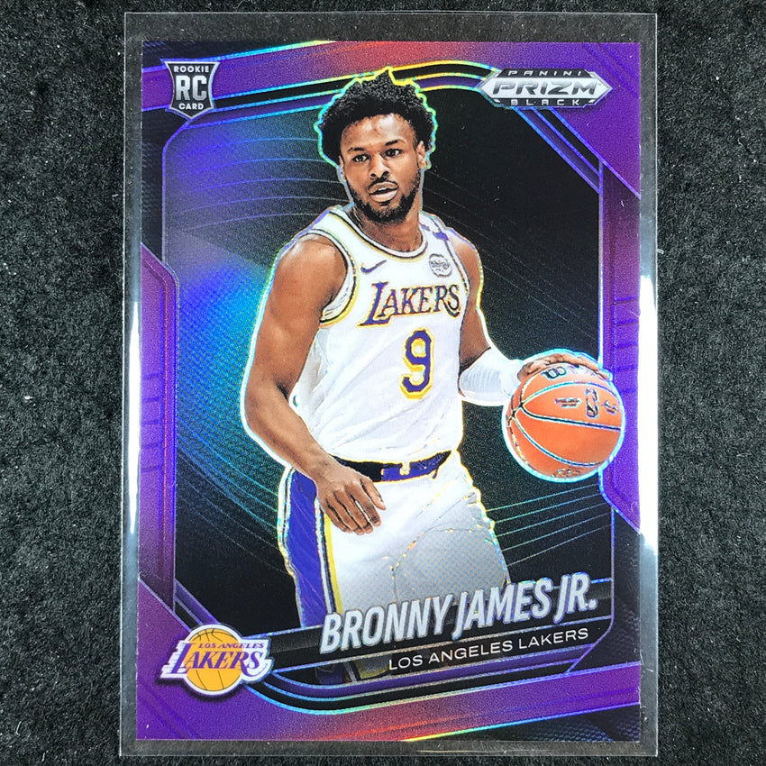 2024-25 Prizm Black BRONNY JAMES JR. Rookie Base Purple 79/99 #94