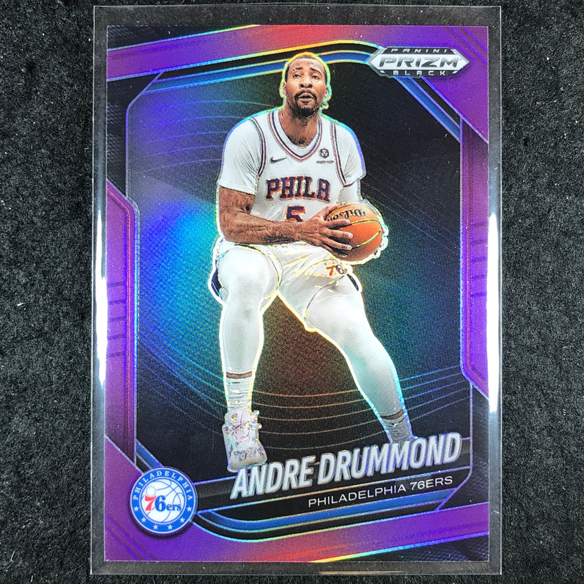 2024-25 Prizm Black ANDRE DRUMMOND Base Purple 60/99 #114