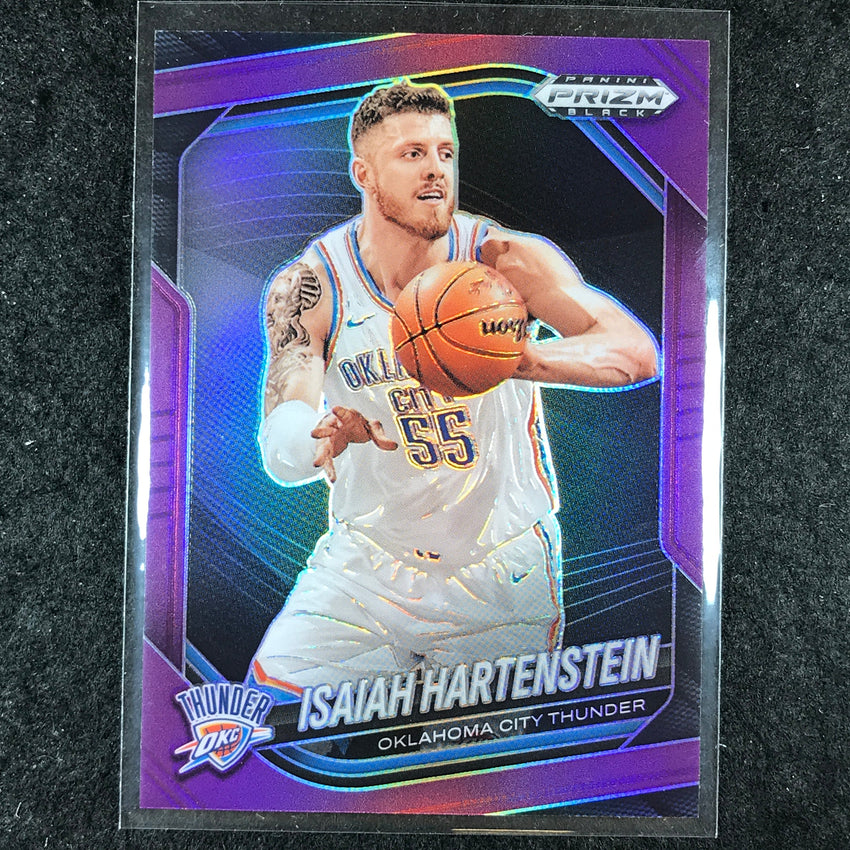 2024-25 Prizm Black ISAIAH HARTENSTEIN Base Purple 69/99 #118