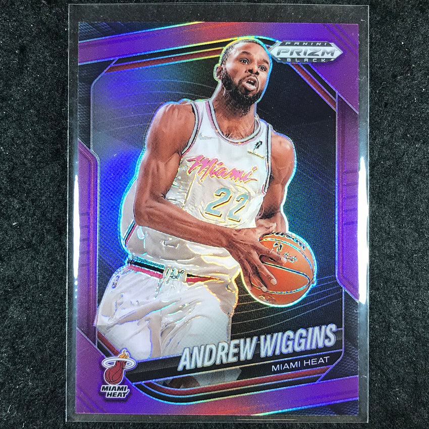 2024-25 Prizm Black ANDREW WIGGINS Base Purple 83/99 #119