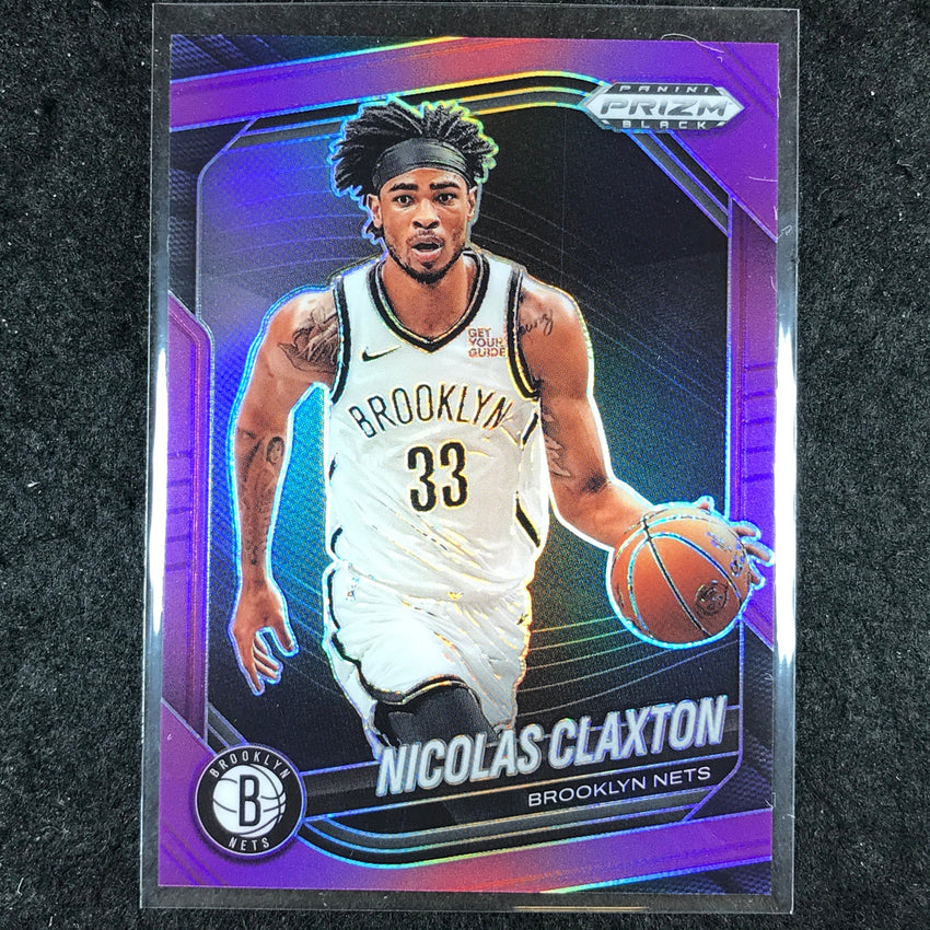 2024-25 Prizm Black NICOLAS CLAXTON Base Purple 14/99 #120