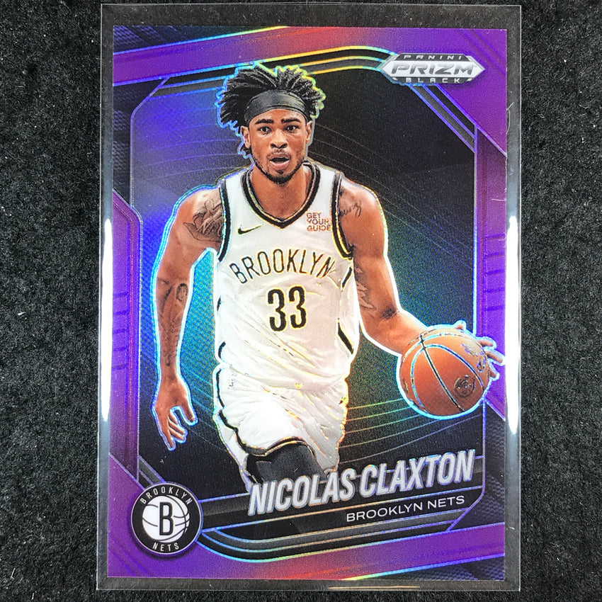 2024-25 Prizm Black NICOLAS CLAXTON Base Purple 63/99 #120