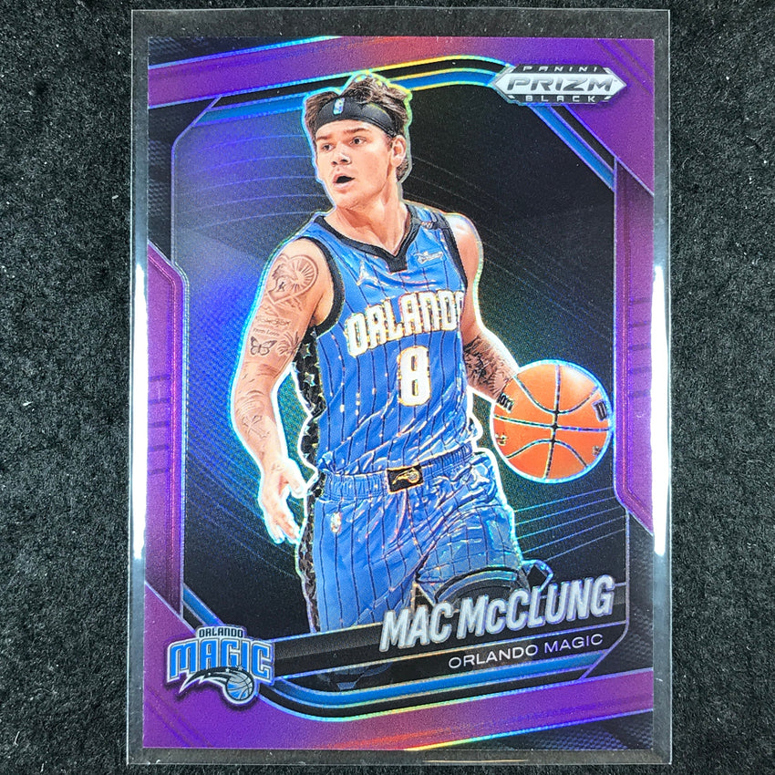 2024-25 Prizm Black MAC MCCLUNG Base Purple 99/99 #134