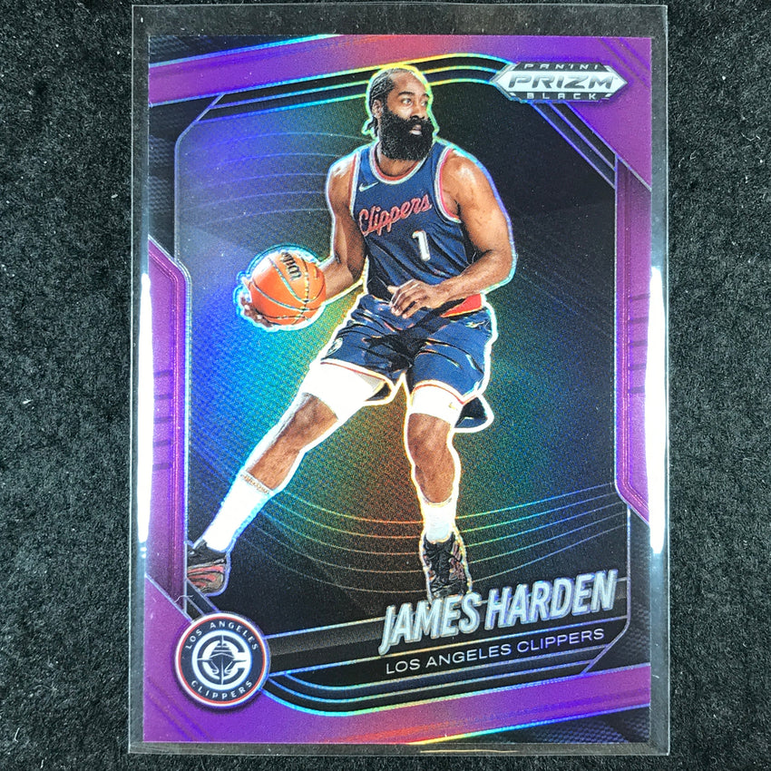 2024-25 Prizm Black JAMES HARDEN Base Purple 81/99 #151