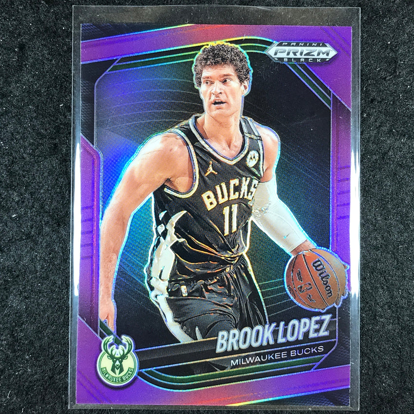 2024-25 Prizm Black BROOK LOPEZ Base Purple 26/99 #157