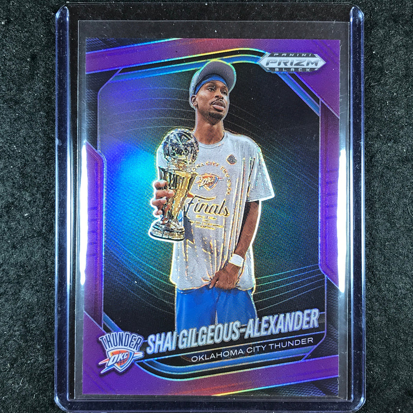 2024-25 Prizm Black SHAI GILGEOUS-ALEXANDER Base Purple 77/99 #164