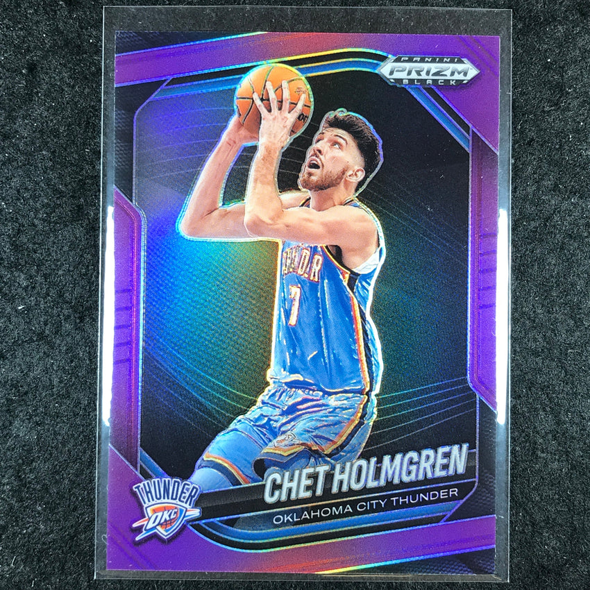2024-25 Prizm Black CHET HOLMGREN Base Purple 99/99 #173