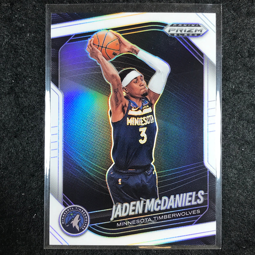 2024-25 Prizm Black JADEN MCDANIELS Base White /175 #223