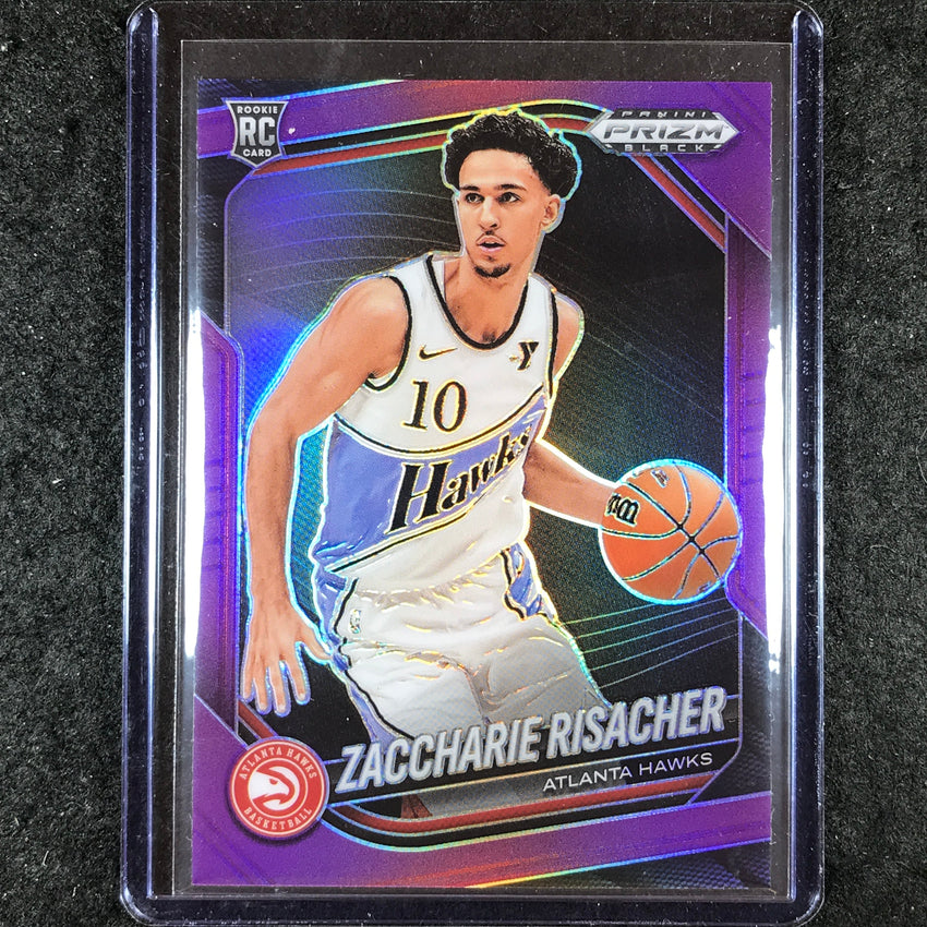 2024-25 Prizm Black ZACCHARIE RISACHER Rookie Base Purple 38/99 #181