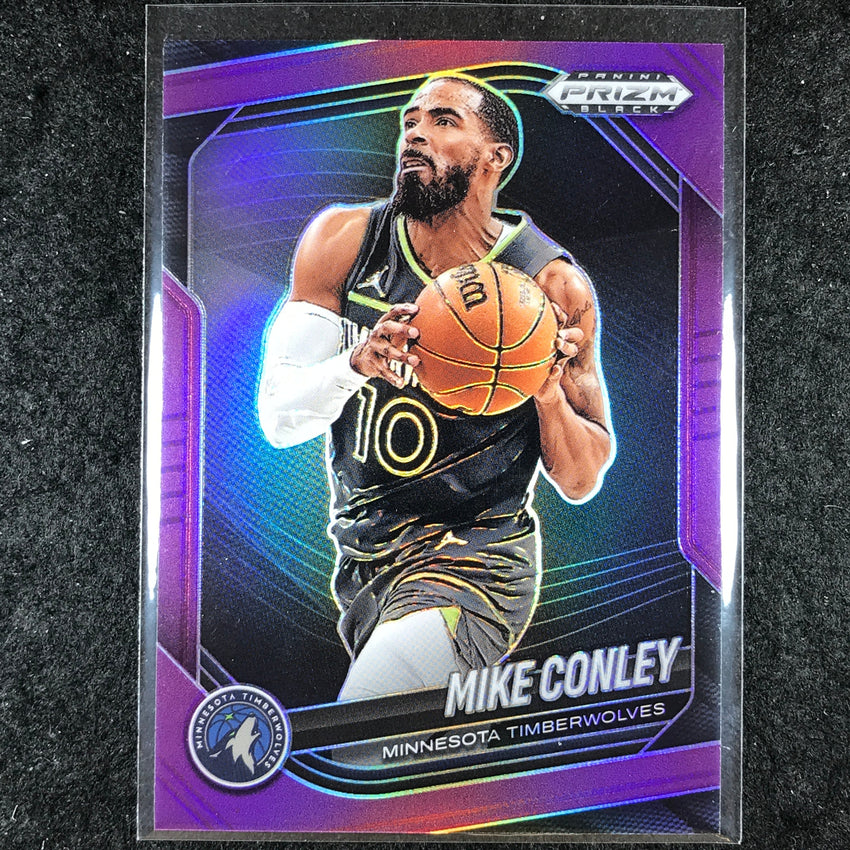 2024-25 Prizm Black MIKE CONLEY Base Purple 8/99 #182