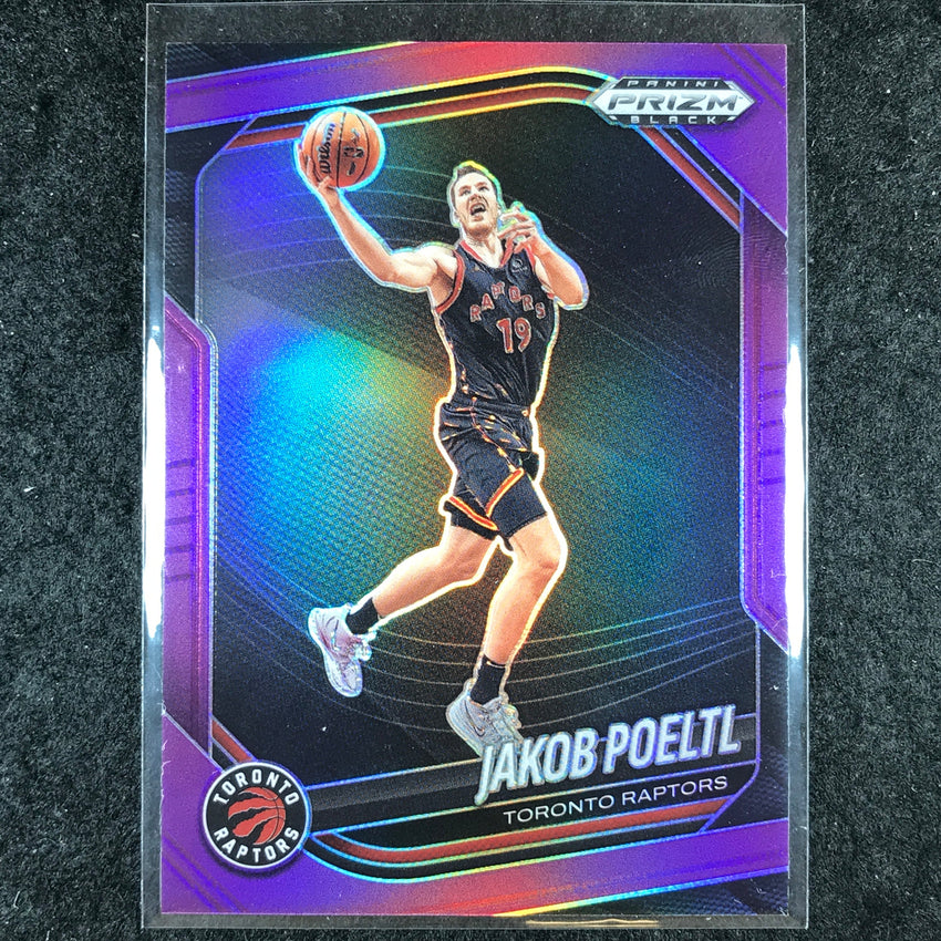 2024-25 Prizm Black JAKOB POELTL Base Purple 61/99 #185