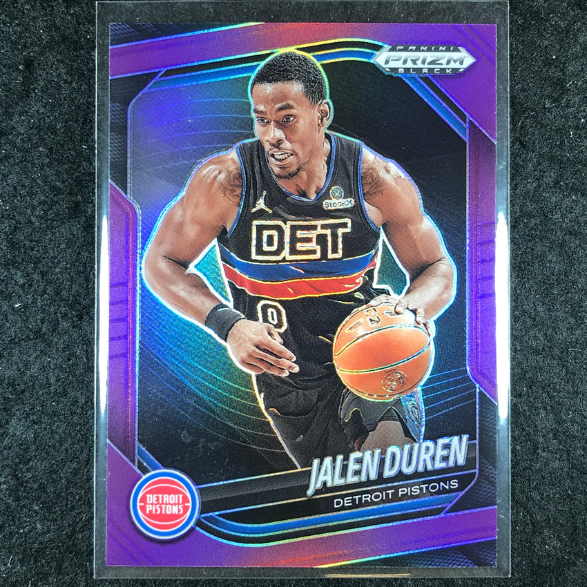 2024-25 Prizm Black JALEN DUREN Base Purple 16/99 #190
