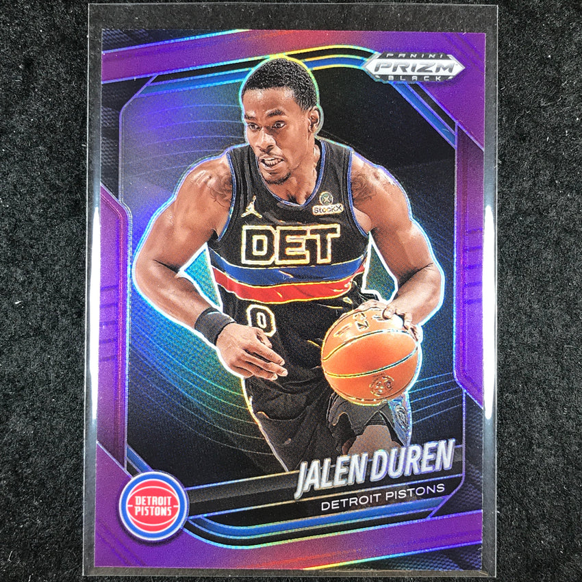 2024-25 Prizm Black JALEN DUREN Base Purple 3/99 #190