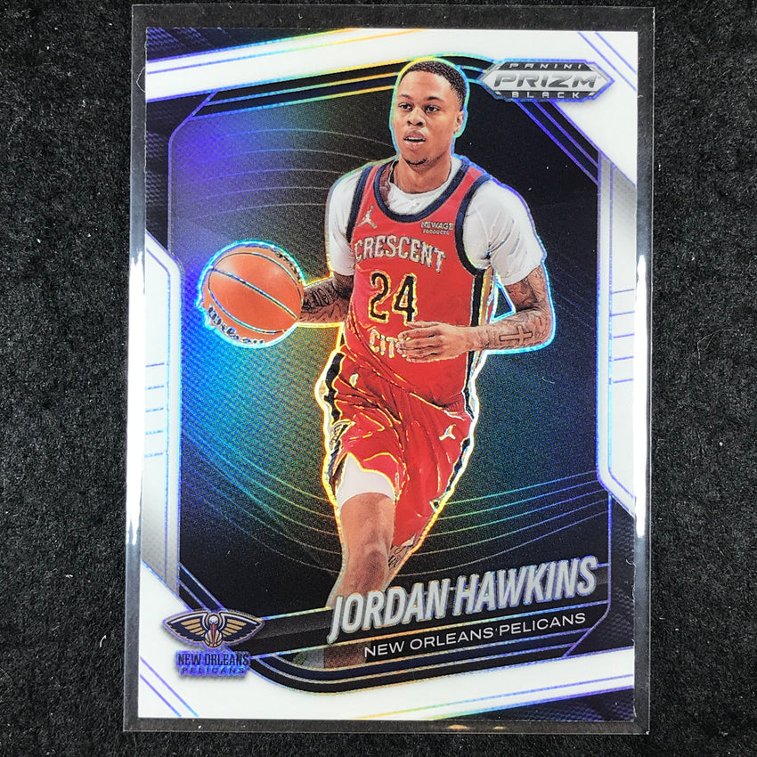 2024-25 Prizm Black JORDAN HAWKINS Base White /175 #224