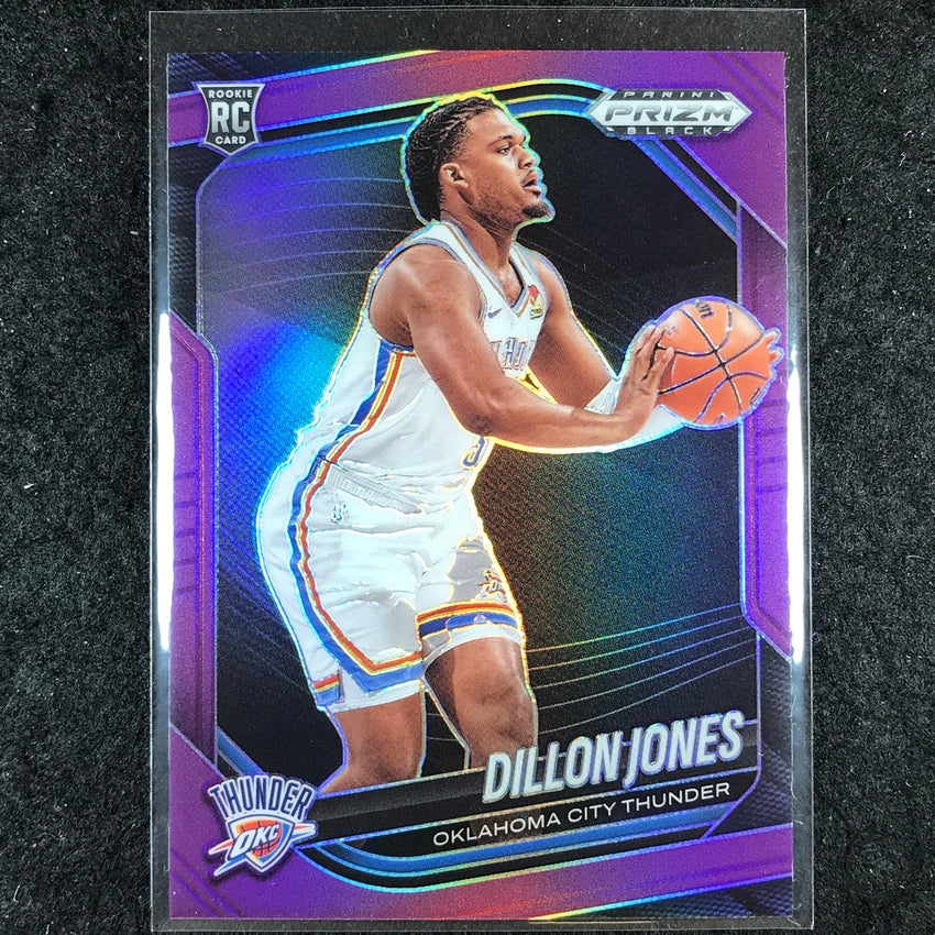 2024-25 Prizm Black DILLON JONES Rookie Base Purple 6/99 #204