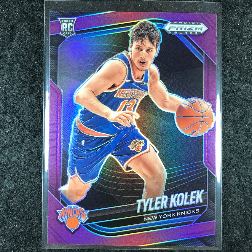 2024-25 Prizm Black TYLER KOLEK Rookie Base Purple 56/99 #226