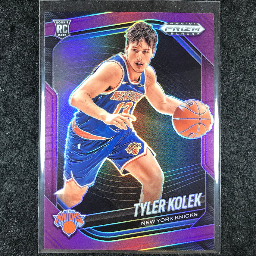 2024-25 Prizm Black TYLER KOLEK Rookie Base Purple 62/99 #226