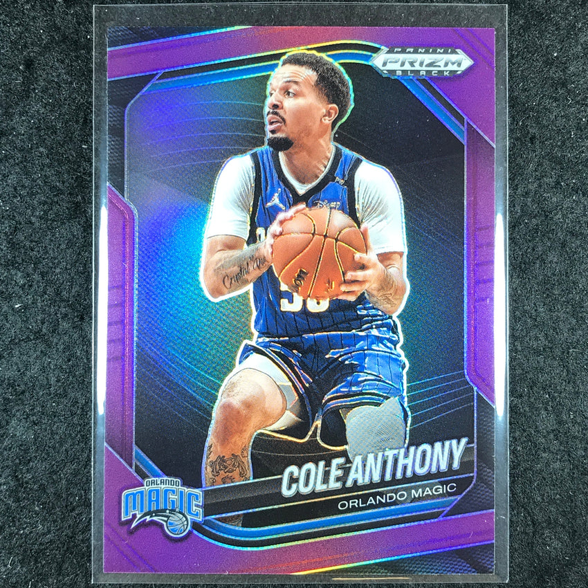 2024-25 Prizm Black COLE ANTHONY Base Purple 56/99 #240