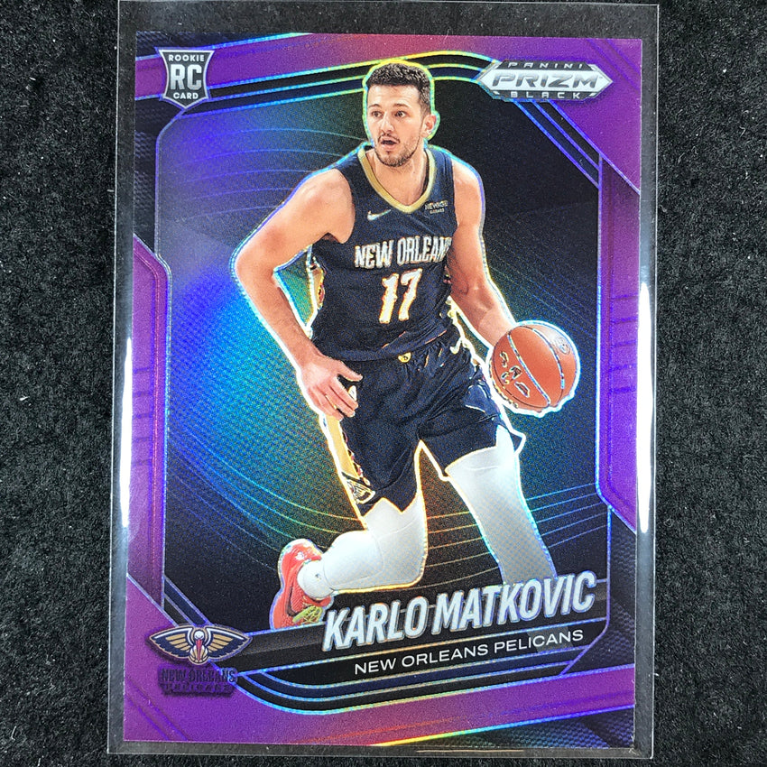 2024-25 Prizm Black KARLO MATKOVIC Rookie Base Purple 8/99 #248