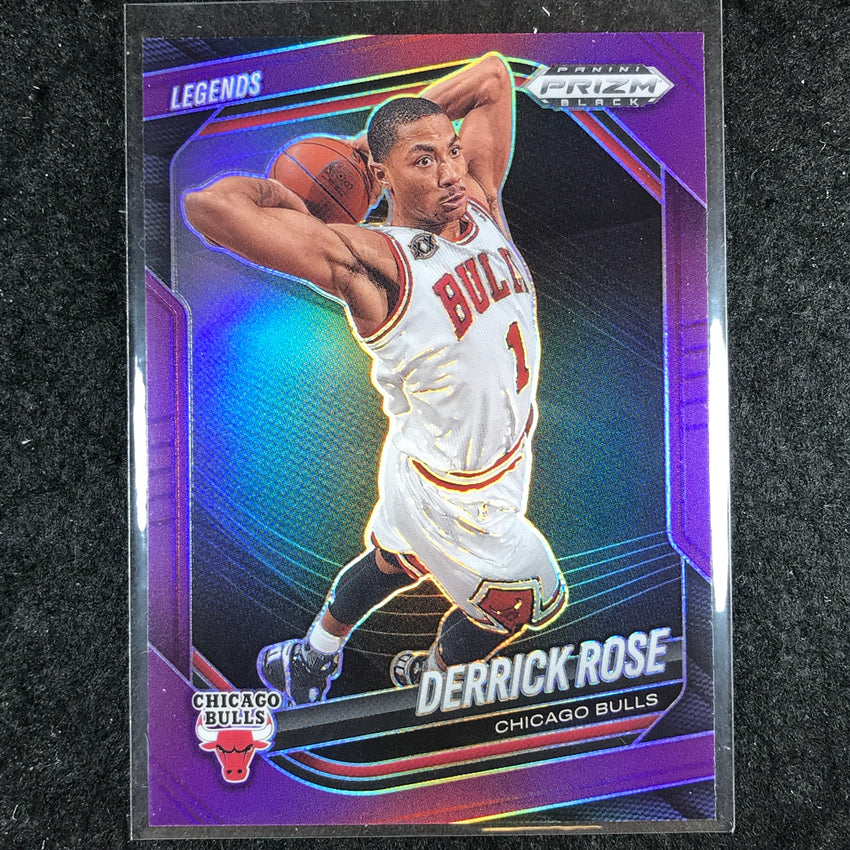 2024-25 Prizm Black DERRICK ROSE Base Purple 71/99 #256