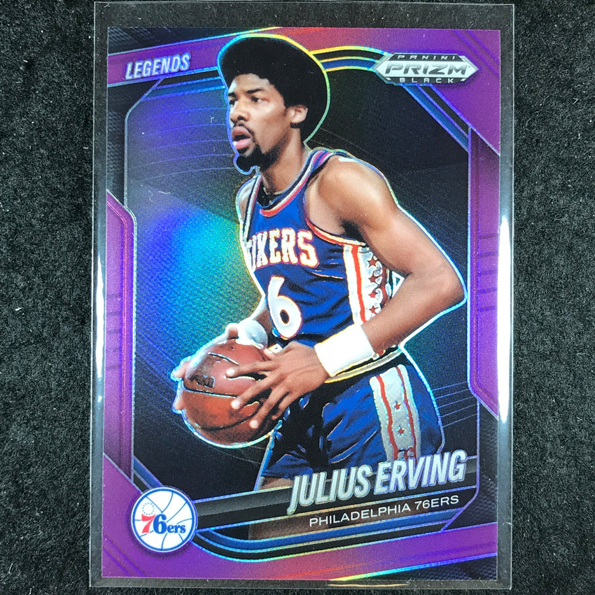 2024-25 Prizm Black JULIUS ERVING Base Purple 57/99 #263