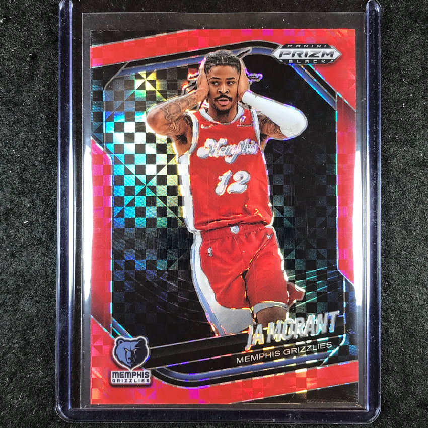 2024-25 Prizm Black JA MORANT Base Red Power 9/75 #9