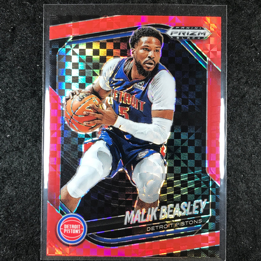 2024-25 Prizm Black MALIK BEASLEY Base Red Power 63/75 #36