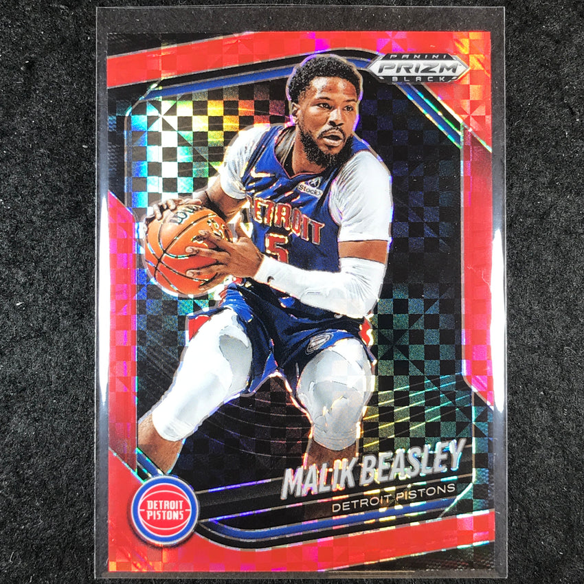 2024-25 Prizm Black MALIK BEASLEY Base Red Power 14/75 #36