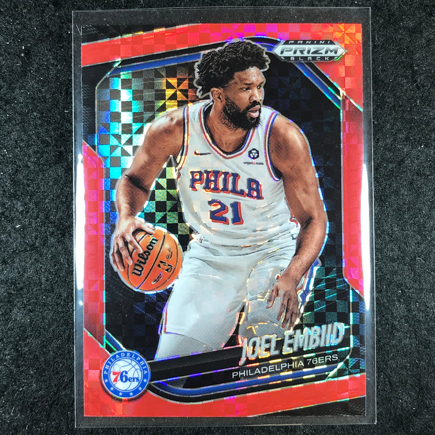 2024-25 Prizm Black JOEL EMBIID Base Red Power 41/75 #70