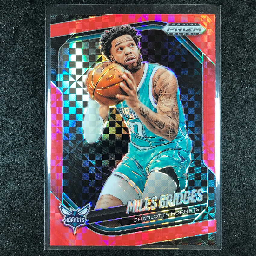 2024-25 Prizm Black MILES BRIDGES Base Red Power 44/75 #123