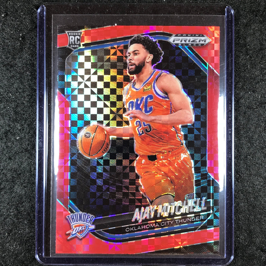 2024-25 Prizm Black AJAY MITCHELL Rookie Base Red Power 74/75 #133