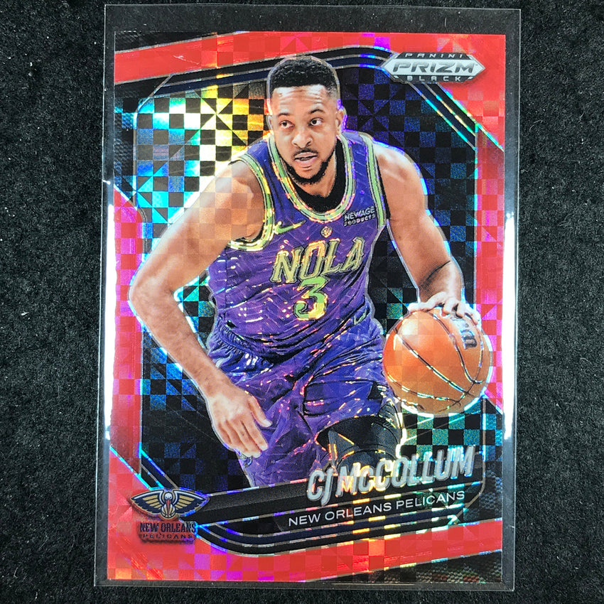 2024-25 Prizm Black CJ MCCOLLUM Base Red Power 36/75 #148