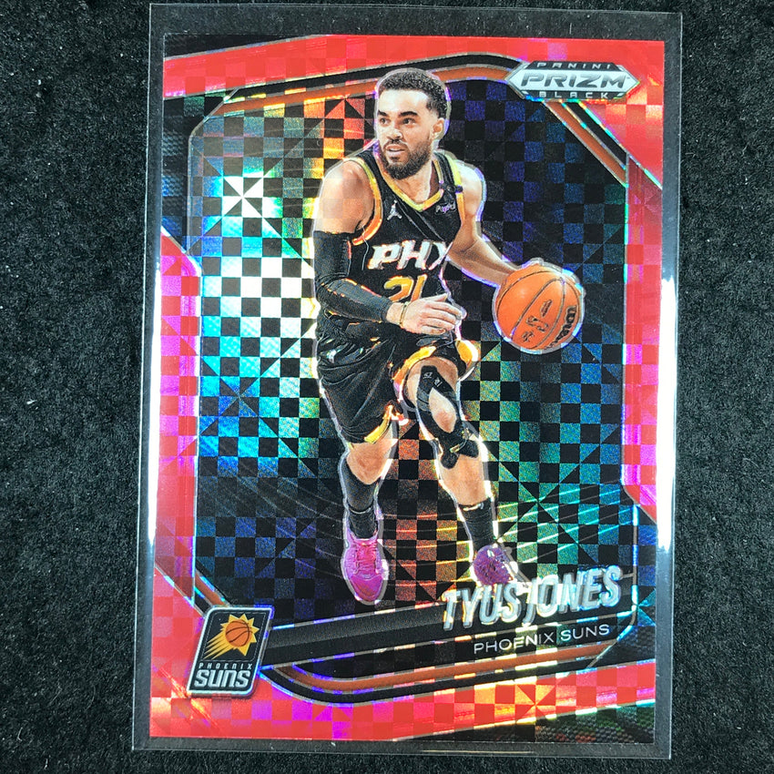 2024-25 Prizm Black TYUS JONES Base Red Power 2/75 #150
