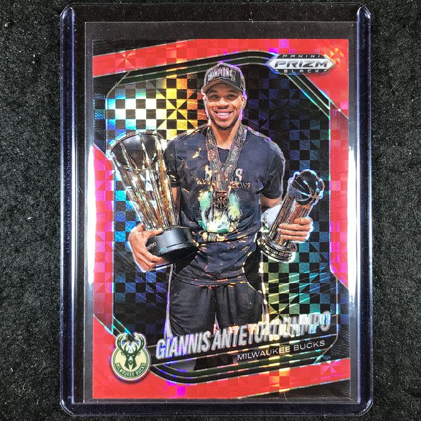 2024-25 Prizm Black GIANNIS ANTETOKOUNMPO Base Red Power 44/75 #159