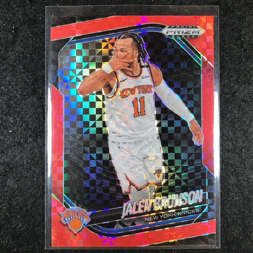 2024-25 Prizm Black JALEN BRUNSON Base Red Power 40/75 #160