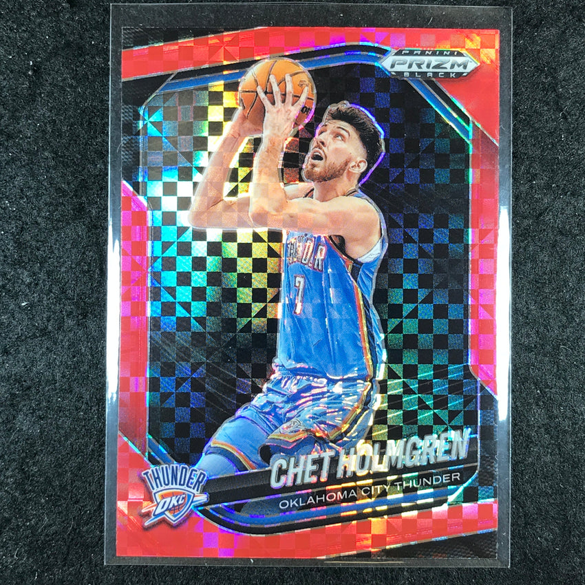 2024-25 Prizm Black CHET HOLMGREN Base Red Power 62/75 #173