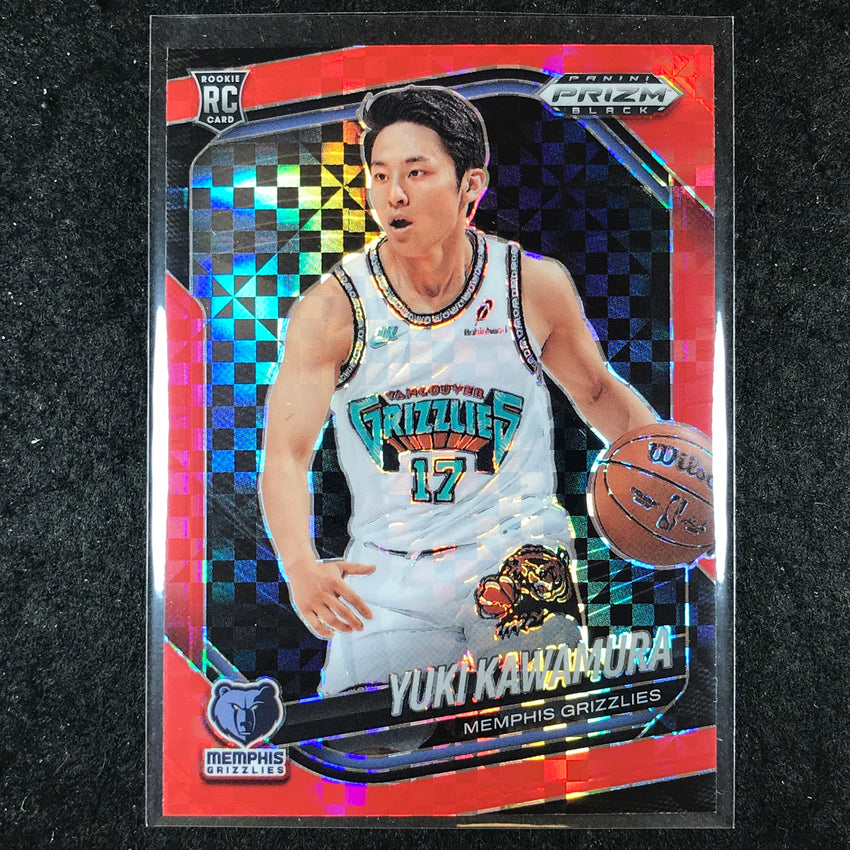2024-25 Prizm Black YUKI KAWAMURA Rookie Base Red Power 62/75 #201