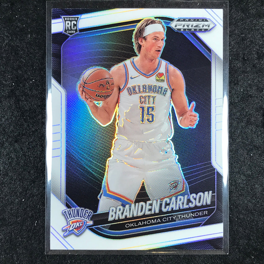 2024-25 Prizm Black BRANDEN CARLSON Rookie Base White /175 #249