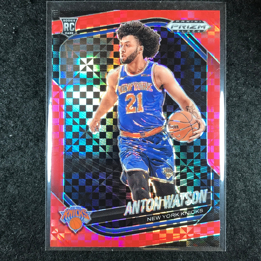 2024-25 Prizm Black ANTON WATSON Rookie Base Red Power 4/75 #238