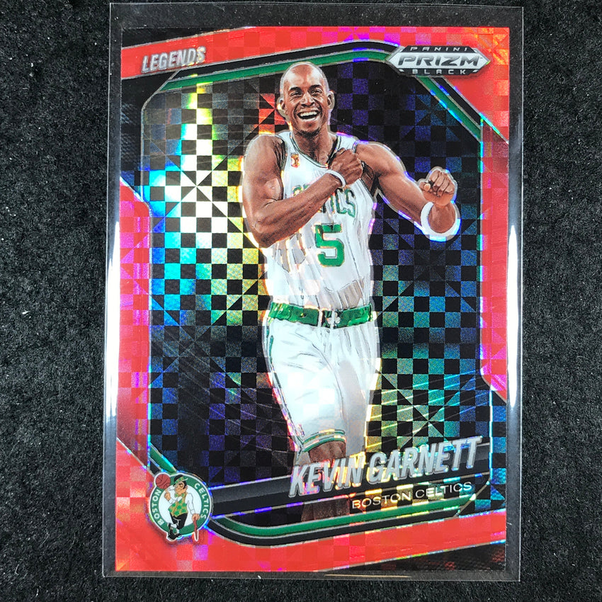 2024-25 Prizm Black KEVIN GARNETT Base Red Power 12/75 #259