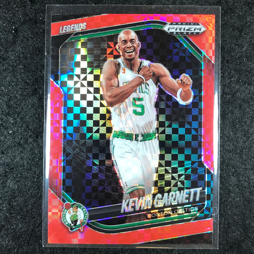 2024-25 Prizm Black KEVIN GARNETT Base Red Power 16/75 #259