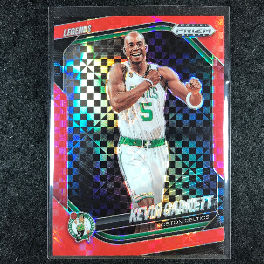 2024-25 Prizm Black KEVIN GARNETT Base Red Power 17/75 #259