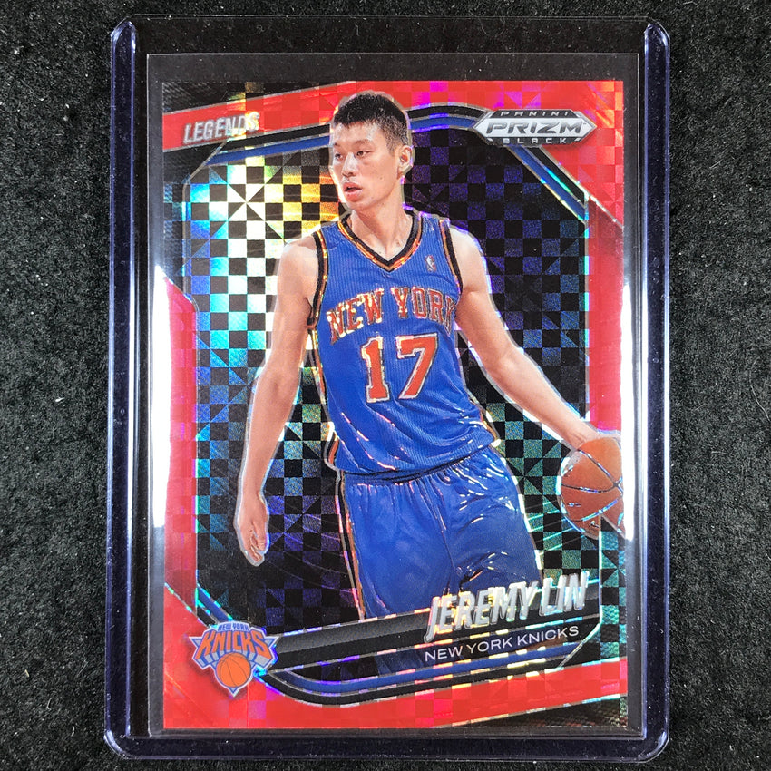 2024-25 Prizm Black JEREMY LIN Base Red Power 51/75 #295