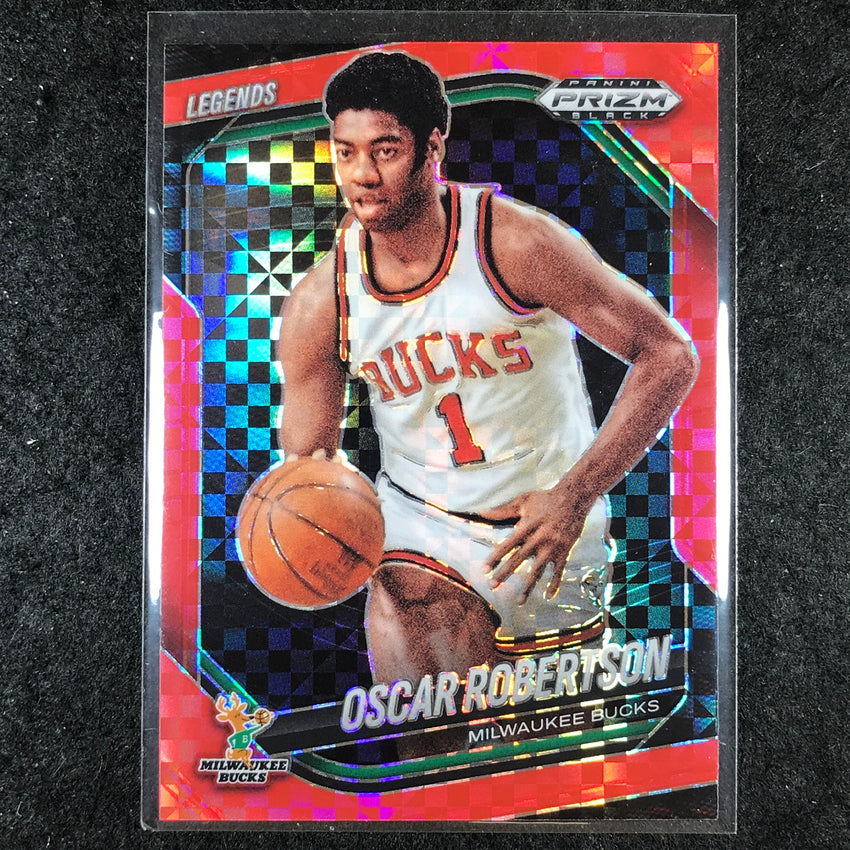 2024-25 Prizm Black OSCAR ROBERTSON Base Red Power 14/75 #296