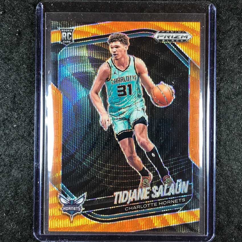 2024-25 Prizm Black TIDJANE SALAUN Rookie Base Orange Wave 47/60 #6
