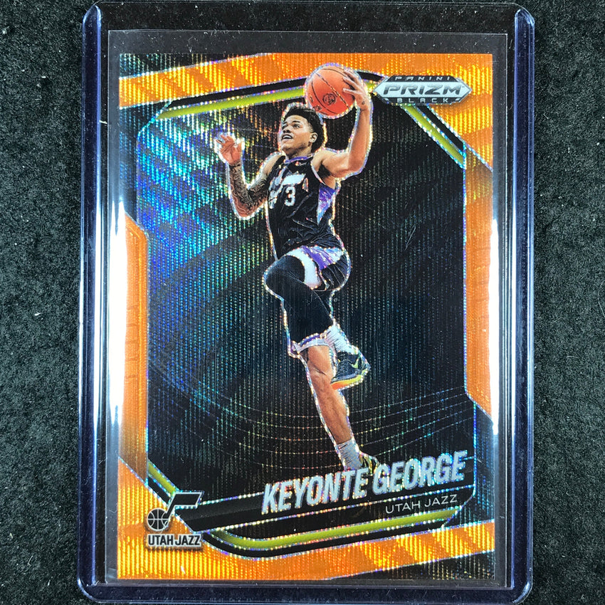2024-25 Prizm Black KEYONTE GEORGE Base Orange Wave 1/60 #12