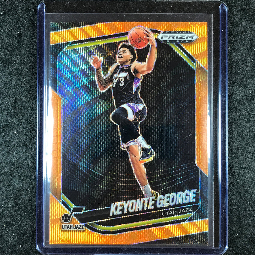 2024-25 Prizm Black KEYONTE GEORGE Base Orange Wave 52/60 #12