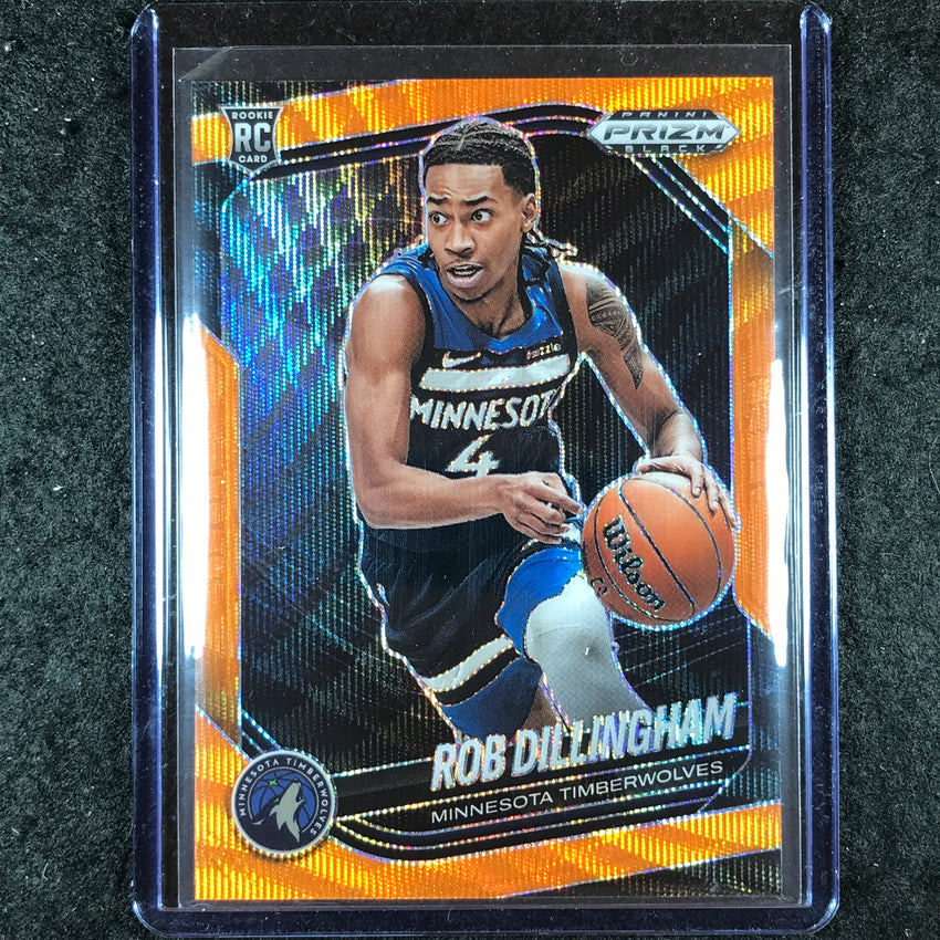2024-25 Prizm Black ROB DILLINGHAM Rookie Base Orange Wave 26/60 #39