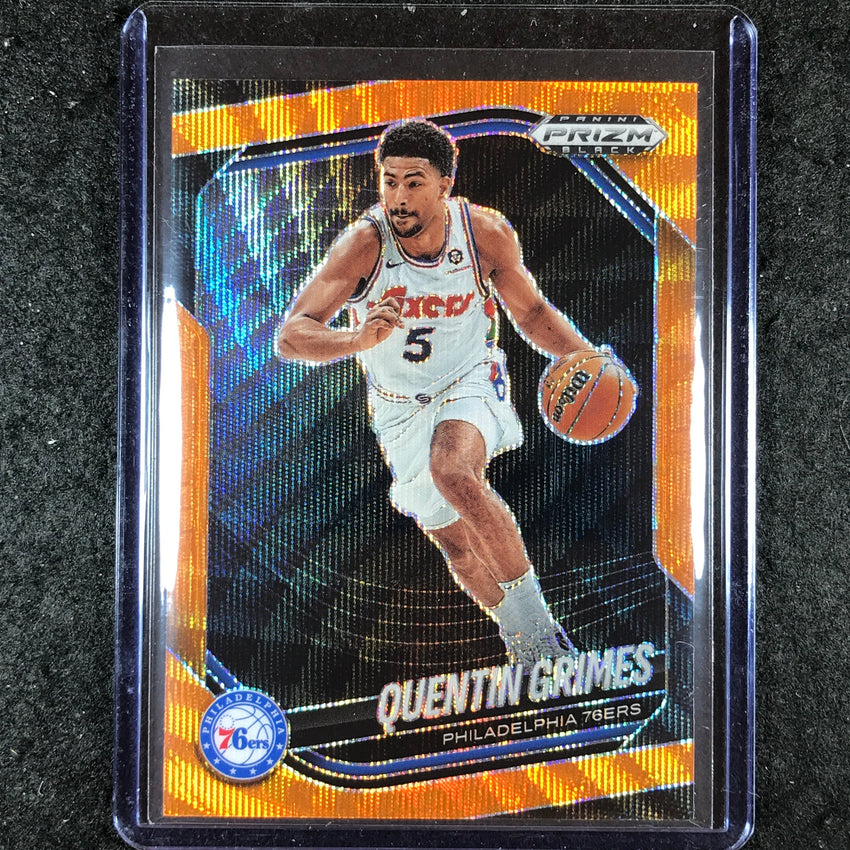 2024-25 Prizm Black QUENTIN GRIMES Base Orange Wave 28/60 #63