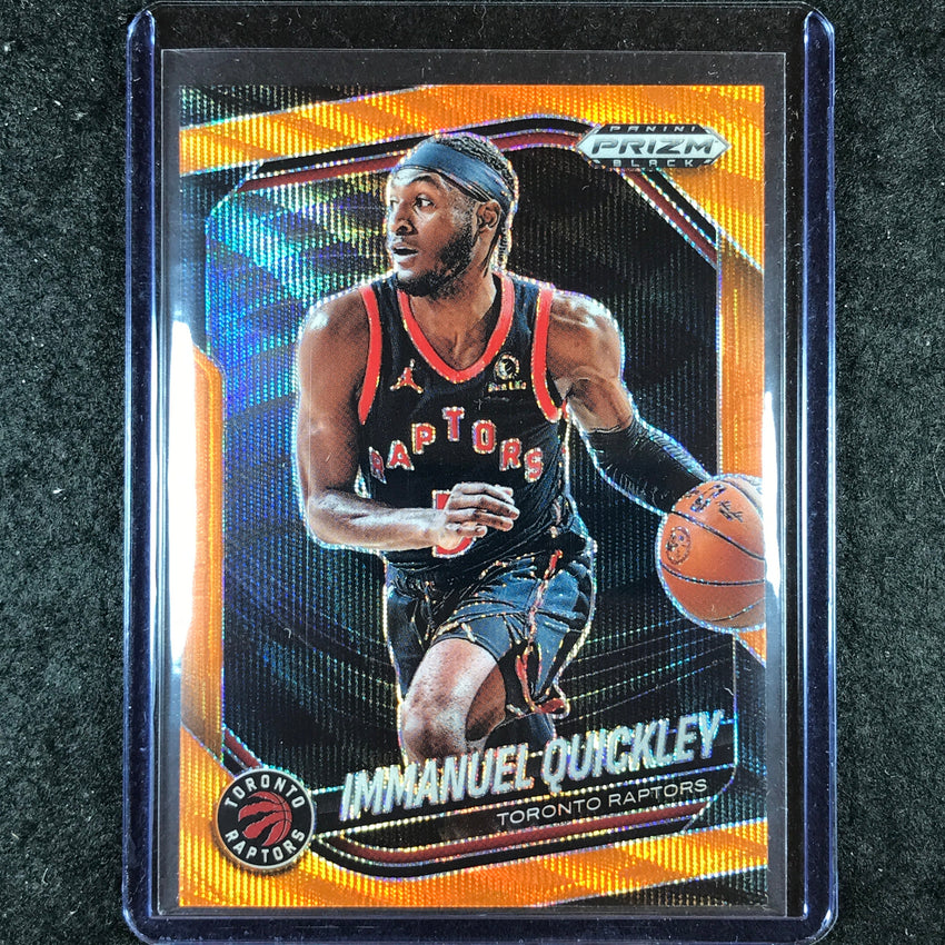 2024-25 Prizm Black IMMANUEL QUICKLEY Base Orange Wave 32/60 #77